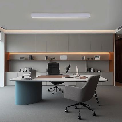 Brilagi - LED stmievateľné stropné svietidlo SLEEKLINE SMART LED/40W/230V 3000-6000K Wi-Fi Tuya strieborné + diaľkové ovládanie