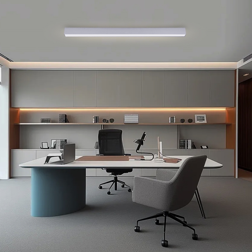 Brilagi - LED stmievateľné stropné svietidlo SLEEKLINE SMART LED/40W/230V 3000-6000K Wi-Fi Tuya strieborné + diaľkové ovládanie