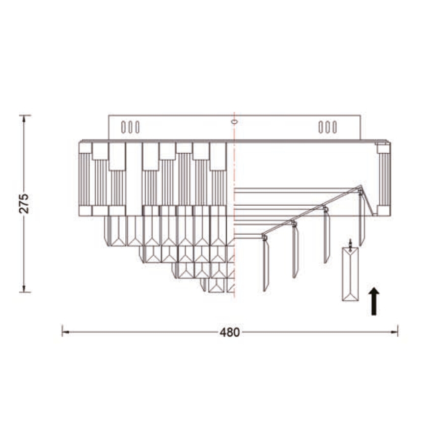 Brilagi - LED stmievateľné stropné svietidlo SPECTRA LED/45W/230V 3000-6000K pr. 48 cm zlaté + diaľkové ovládanie