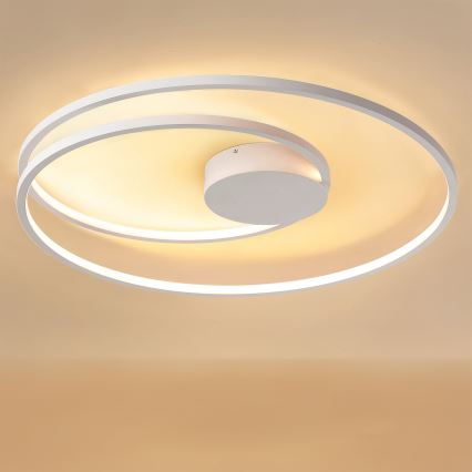 Brilagi - LED stmievateľné stropné svietidlo TWISTER LED/105W/230V 3000-6000K priemer 100 cm biela + diaľkové ovládanie