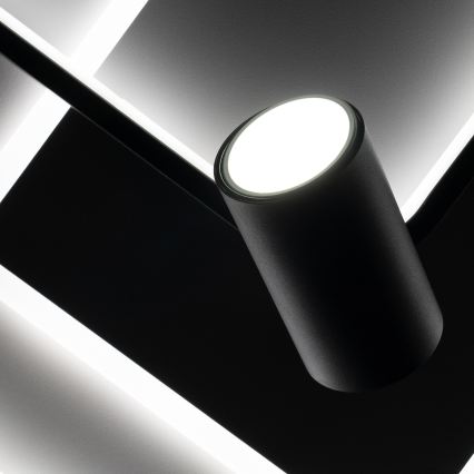 Brilagi - LED stmievateľné stropné svietidlo UNITY LED/75W/230V + 1xGU10/3W 3000-6000K 50x50 cm biela/čierna + diaľkové ovládanie