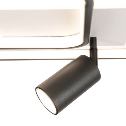 Brilagi - LED stmievateľné stropné svietidlo UNITY LED/75W/230V + 1xGU10/3W 3000-6000K 50x50 cm biela/čierna + diaľkové ovládanie