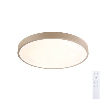 Brilagi - LED stmievateľné stropné svietidlo GLASS POOL DOUBLE LED/48W/230V 3000-6000K 40 cm béžové + diaľkové ovládanie