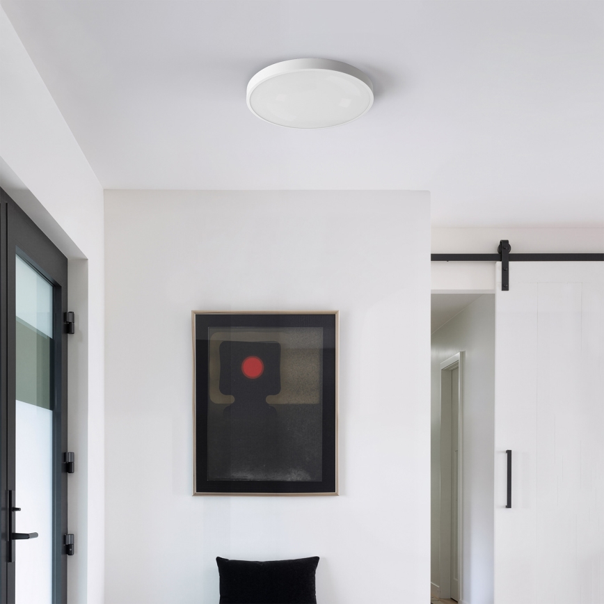 Brilagi - Stmievané LED stropné svietidlo GLASS POOL DOUBLE LED/48W/230V 3000-6000K 40 cm biela + diaľkové ovládanie