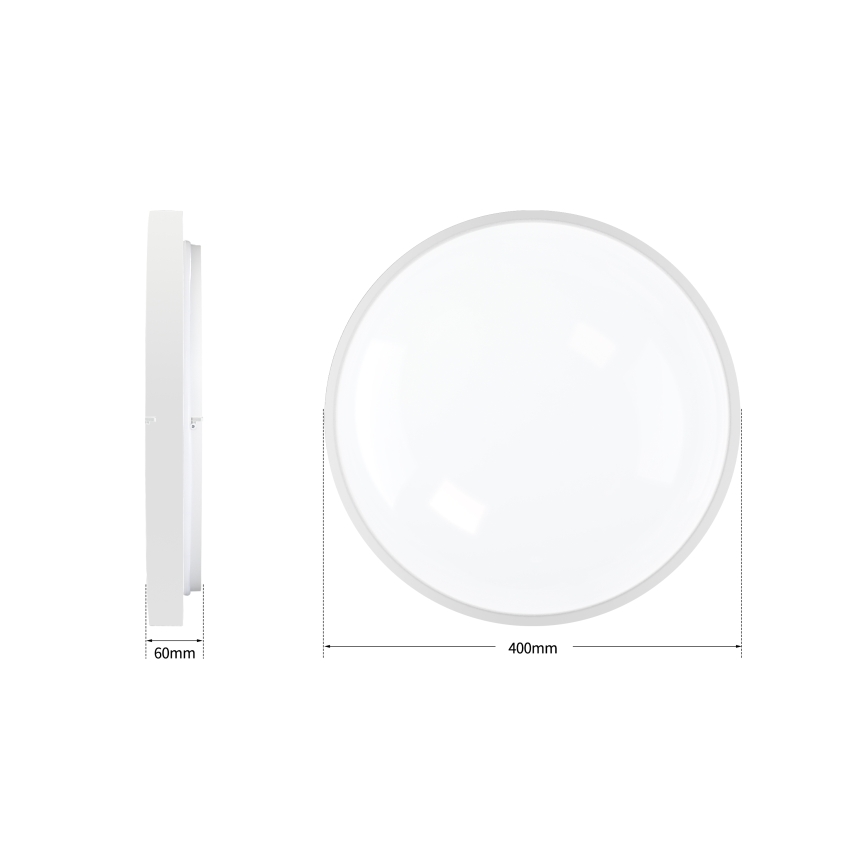 Brilagi - Stmievané LED stropné svietidlo GLASS POOL DOUBLE LED/48W/230V 3000-6000K 40 cm biela + diaľkové ovládanie