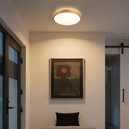 Brilagi - Stmievateľné LED stropné svietidlo GLASS POOL DOUBLE LED/48W/230V 3000-6000K 40 cm zlaté + diaľkové ovládanie