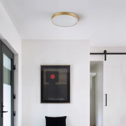 Brilagi - Stmievateľné LED stropné svietidlo GLASS POOL DOUBLE LED/48W/230V 3000-6000K 40 cm zlaté + diaľkové ovládanie