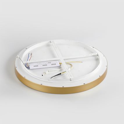 Brilagi - stmievateľné LED stropné svietidlo GLASS POOL DOUBLE LED/60W/230V 3000-6000K 50 cm zlaté + diaľkové ovládanie