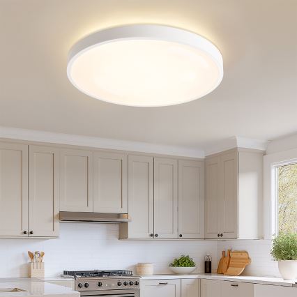 Brilagi - LED stropné svietidlo s možnosťou stmievania GLASS POOL DOUBLE LED/80W/230V 3000-6000K 60 cm biela + diaľkové ovládanie