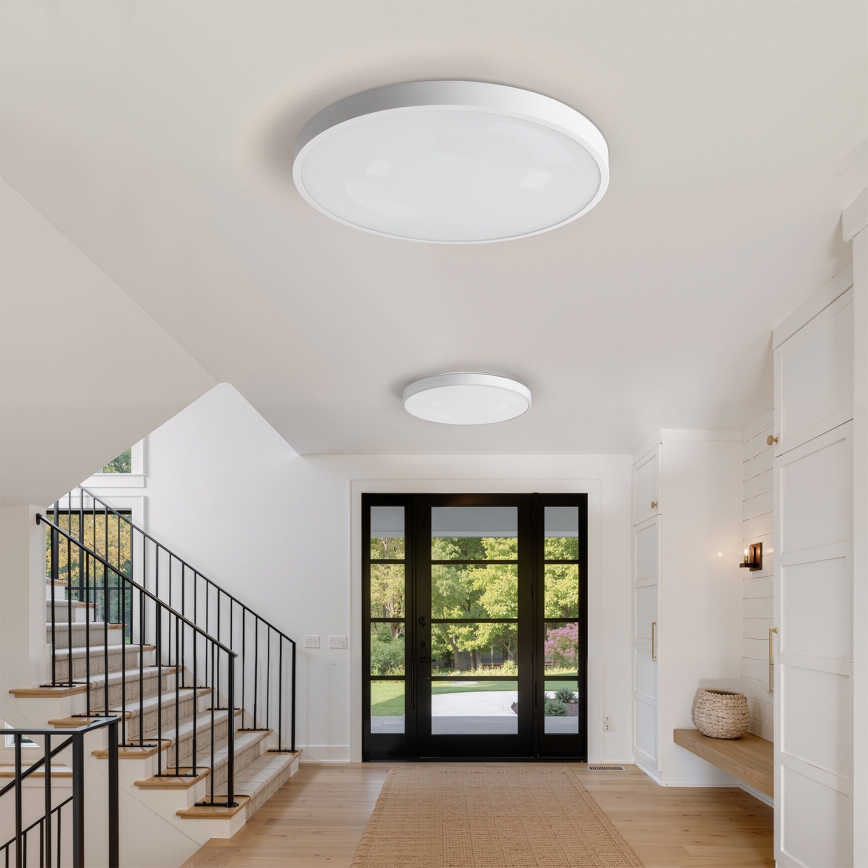 Brilagi - LED stropné svietidlo s možnosťou stmievania GLASS POOL DOUBLE LED/80W/230V 3000-6000K 60 cm biela + diaľkové ovládanie