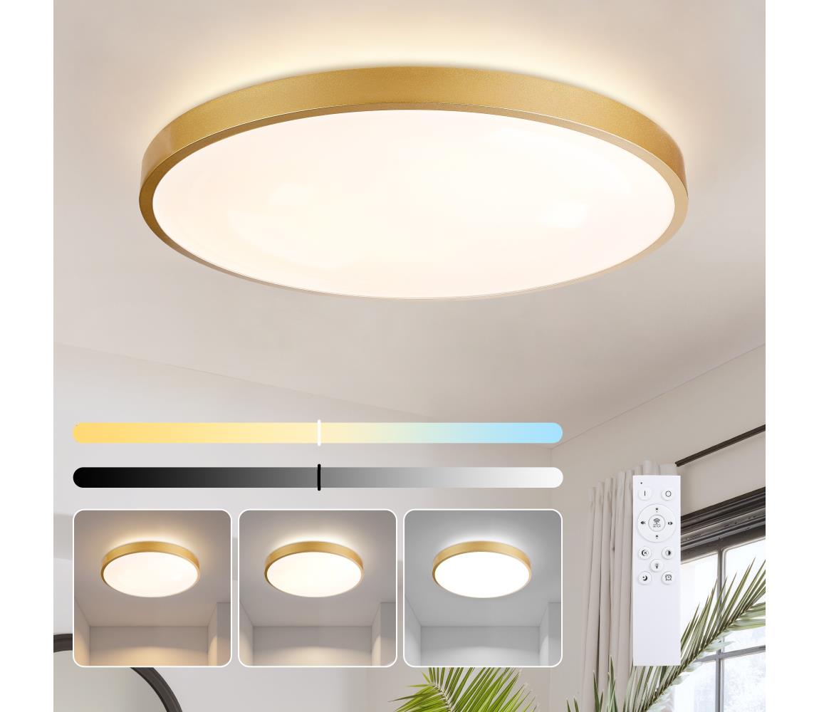 Brilagi - stmievateľné LED svietidlo GLASS POOL DOUBLE LED/80W/230V 60 cm zlaté + DO BRI752