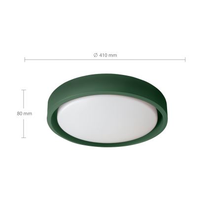 Brilagi - Stmievateľné LED stropné svietidlo MATTEO LED/48W/230V 3000-6500K priemer 41 cm zelené + diaľkové ovládanie
