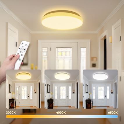 Brilagi - LED stmievateľné stropné svietidlo MILKY WAY LED/24W/230V 3000-6500K priemer 38 cm + diaľkové ovládanie