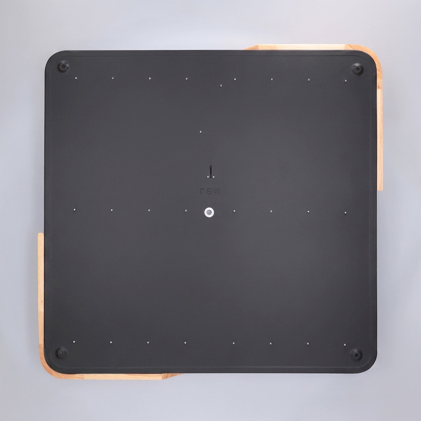 Brilagi - LED stmievateľné stropné svietidlo PILANA LED/60W/230V 3000-6500K dub/čierna 56x56 cm + diaľkové ovládanie