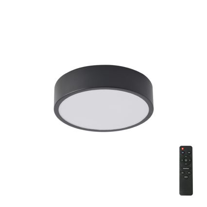 Brilagi - LED stmievateľné stropné svietidlo POOL LED/18W/230V 3000-6000K 20 cm čierna + diaľkové ovládanie