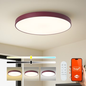 Brilagi - Stmievateľné LED svietidlo POOL SMART LED/100W/230V priemer 80 cm 3000-6000K Wi-Fi Tuya + diaľkové ovládanie bordové