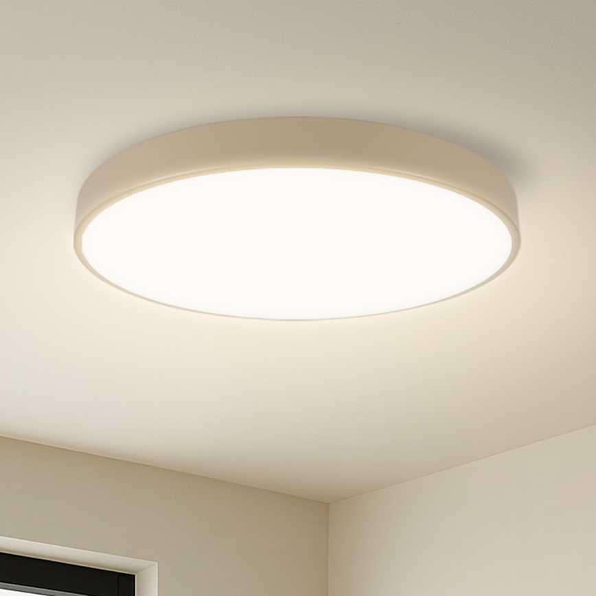 Brilagi - LED Stmievateľné stropné svietidlo POOL SMART LED/60W/230V 3000-6000K pr. 50 cm Wi-Fi Tuya béžové + diaľkové ovládanie
