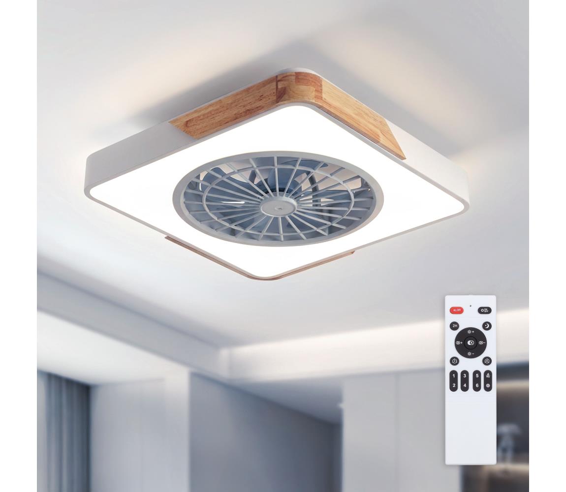 Brilagi - stmievateľné LED svietidlo s látorom LED/38W/230V 50 cm biela/dub + diaľkové ovládanie WF-OSD-041