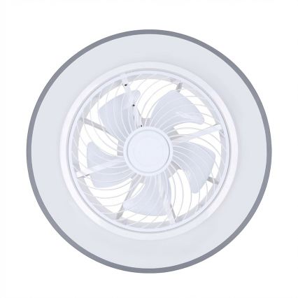 Brilagi - LED stmievateľné stropné svietidlo s ventilátorom LED/38W/230V 3000-6500K pr. 50 cm sivé + diaľkové ovládanie