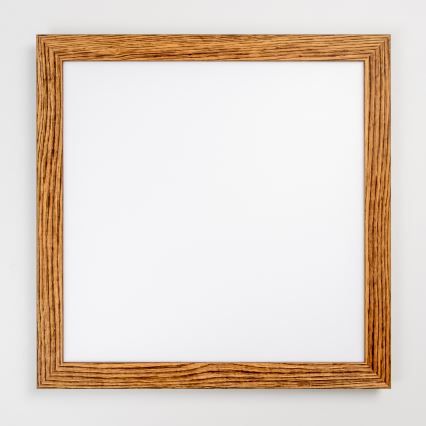 Brilagi - LED Stmievateľné stropné svietidlo SLIMFRAME WOOD LED/58W/230V 64x64 cm 3000-6000K hnedá + diaľkové ovládanie