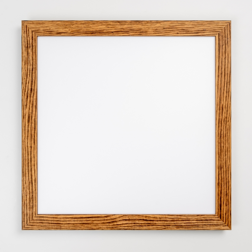 Brilagi - LED Stmievateľné stropné svietidlo SLIMFRAME WOOD LED/58W/230V 64x64 cm 3000-6000K hnedá + diaľkové ovládanie