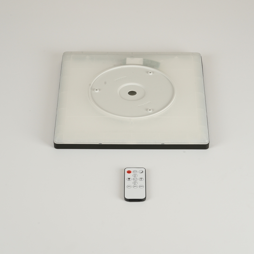 Brilagi - LED stmievateľné stropné svietidlo ULTRA SLIM LED/18W/230V 2700-6500K 30x30 cm čierna + diaľkové ovládanie