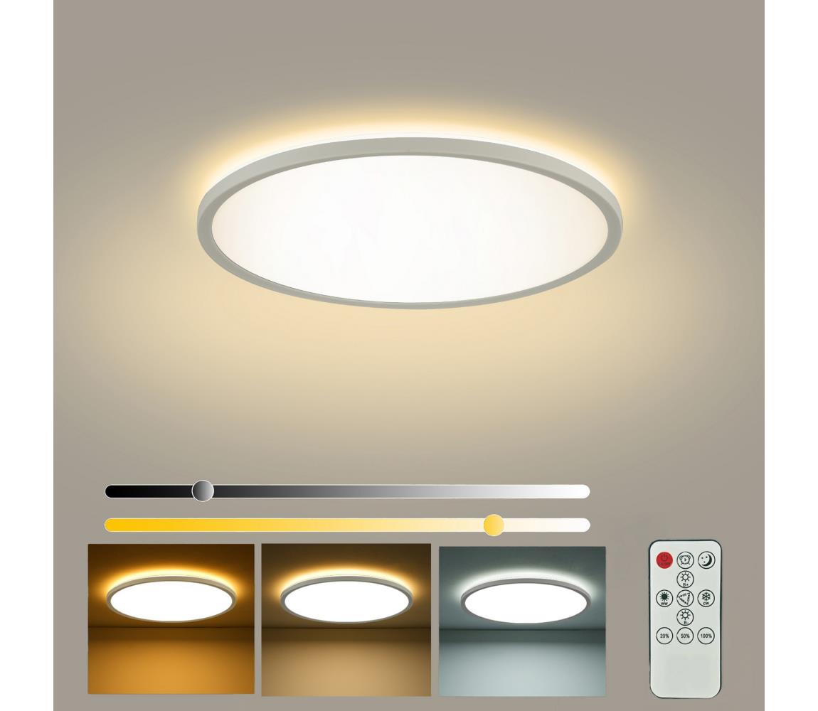 Brilagi - Stmievateľné LED svietidlo ULTRA SLIM LED/18W/230V pr. 30 cm biela + DO BRI222