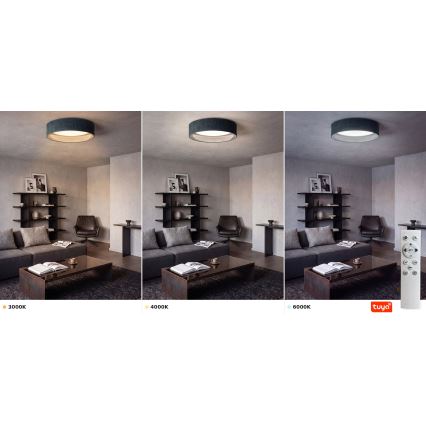 Brilagi - LED Stmievateľné stropné svietidlo VELVET SMARTIX LED/24W/230V 3000-6000K pr. 45 cm zelené Wi-Fi Tuya Beacon + diaľkové ovládanie