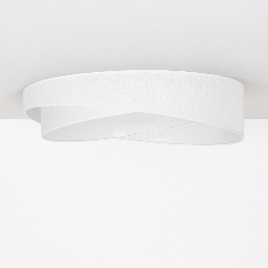 BRILAGI - LED stmievateľné stropné svietidlo VELVET TWIST LED/36W/230V 3000-6000K pr. 65 cm Wi-Fi Tuya Beacon biela + diaľkové ovládanie
