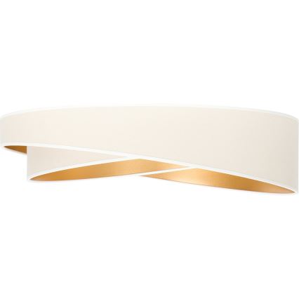 BRILAGI - LED stmievateľné stropné svietidlo VELVET TWIST LED/36W/230V 3000-6000K pr. 65 cm Wi-Fi Tuya Beacon biela/zlatá + diaľkové ovládanie