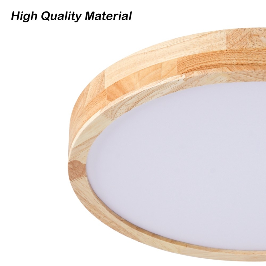 BRILAGI - LED stmievateľné stropné svietidlo WOODLINE LED/48W/230V 3000-6000K dub, priemer 40 cm + diaľkové ovládanie