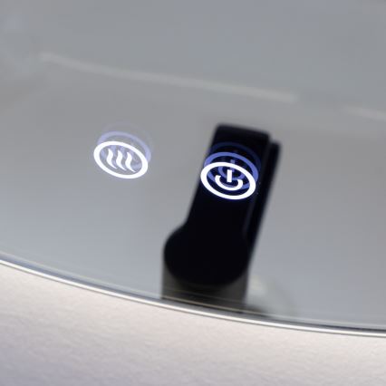 Brilagi - LED kúpeľňové vyhrievané zrkadlo DEMI ECO LED/12 W/230 V priemer 60 cm IP44 CRI 90 stmievateľné + CCT