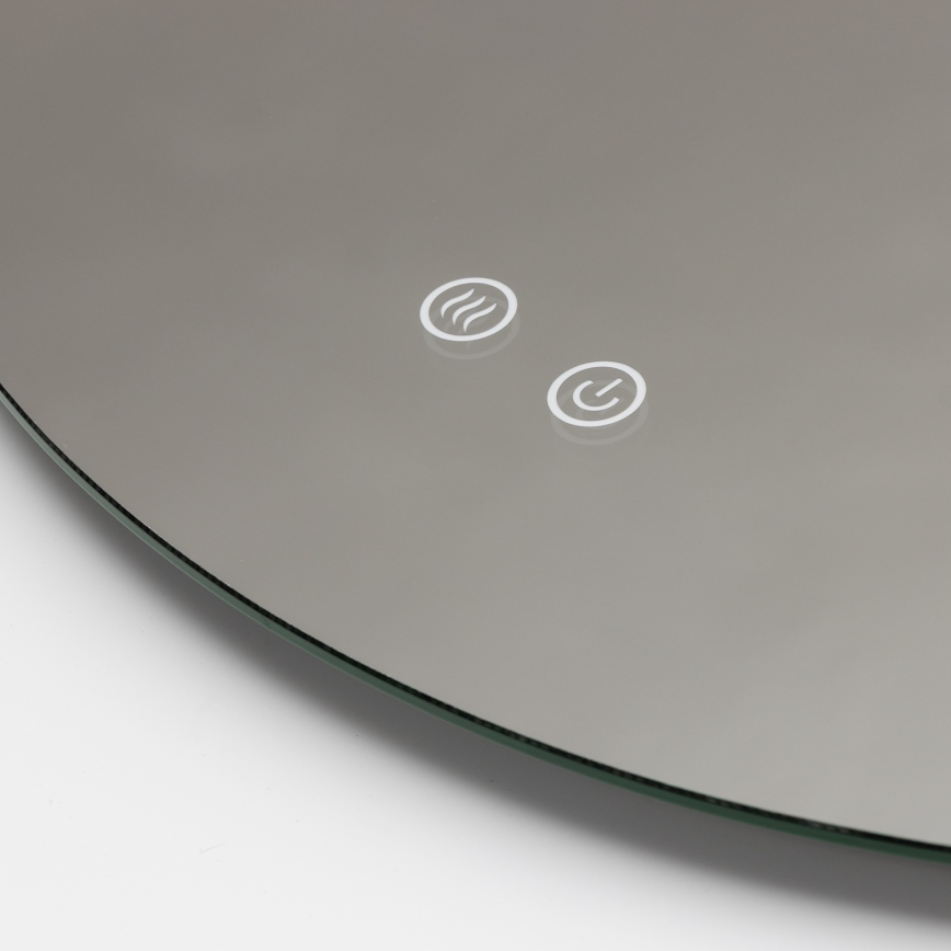 Brilagi - LED kúpeľňové vyhrievané zrkadlo DEMI ECO LED/12 W/230 V priemer 60 cm IP44 CRI 90 stmievateľné + CCT