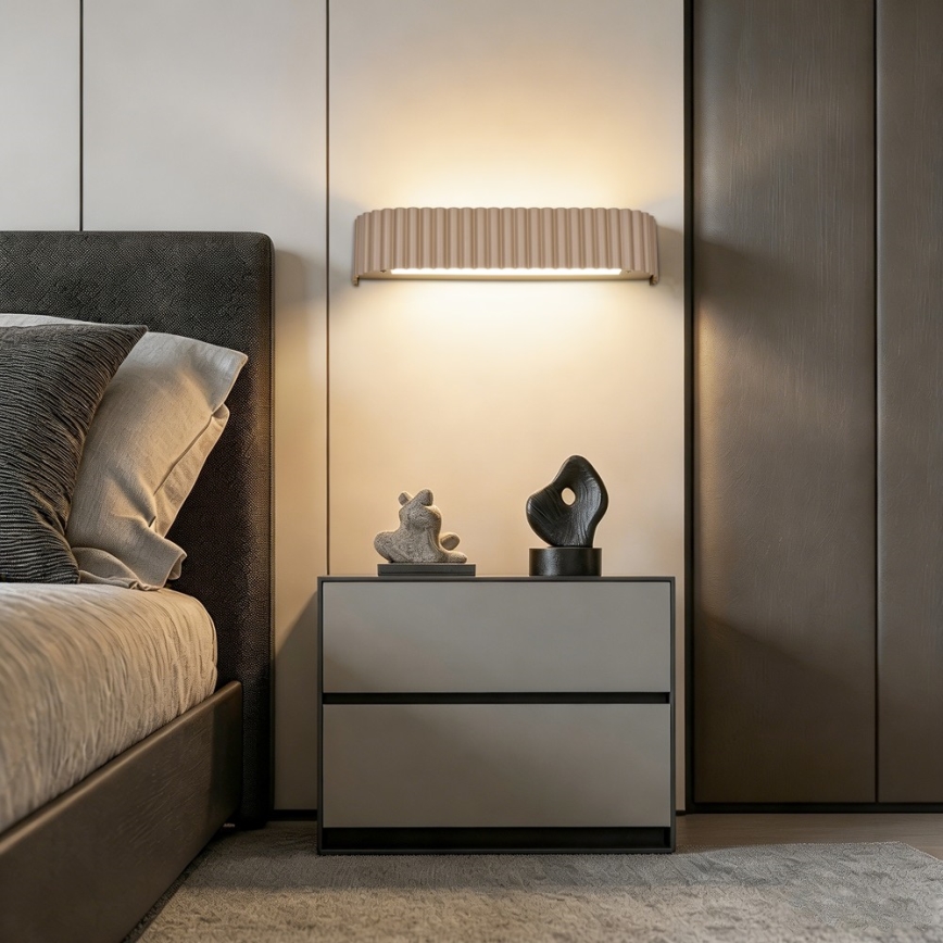 Brilagi - LED stmievateľné nástenné svietidlo FALCON MODERN LED/14W/230V 3000-6000K 40 cm béžové + diaľkové ovládanie