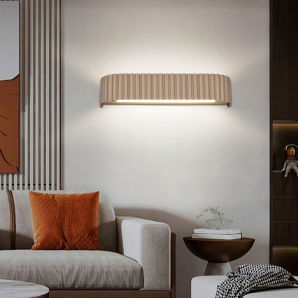 Brilagi - LED stmievateľné nástenné svietidlo FALCON MODERN LED/14W/230V 3000-6000K 40 cm béžové + diaľkové ovládanie