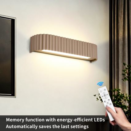 Brilagi - LED stmievateľné nástenné svietidlo FALCON MODERN LED/14W/230V 3000-6000K 40 cm béžové + diaľkové ovládanie