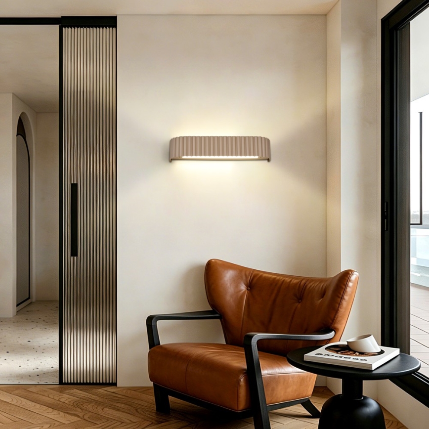 Brilagi - LED stmievateľné nástenné svietidlo FALCON MODERN LED/14W/230V 3000-6000K 40 cm béžové + diaľkové ovládanie