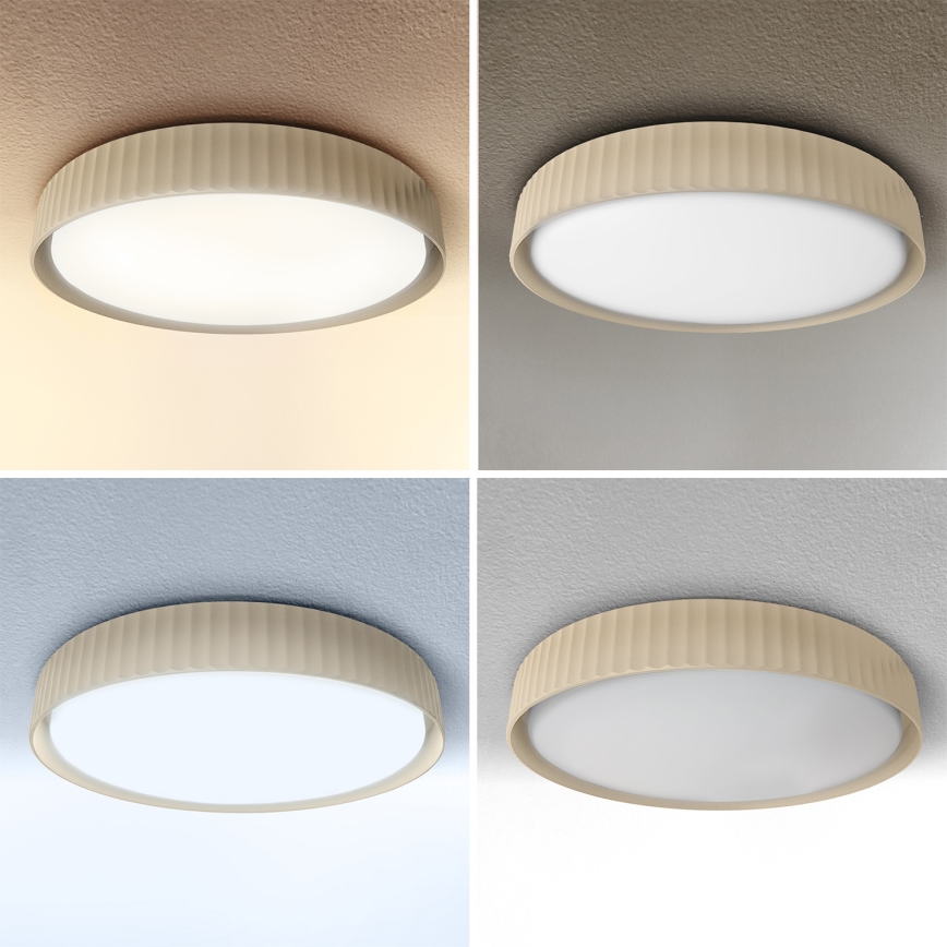 Brilagi - LED stmievateľné stropné svietidlo LUCIA LED/60W/230V 3000-6500K pr. 59 cm béžové + diaľkové ovládanie