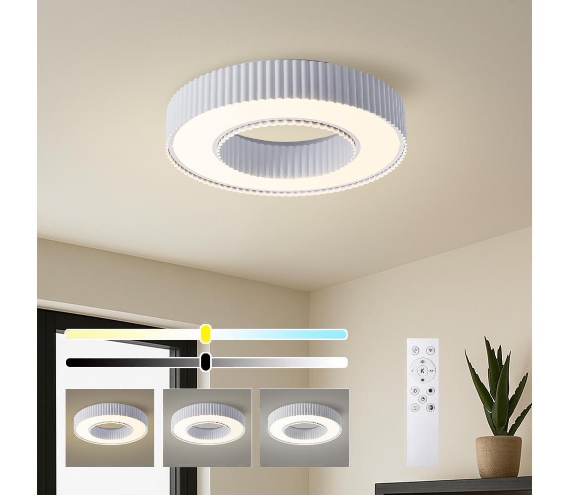 Brilagi - stmievateľné stropné svietidlo LUMIX LED/48 W/230 V 3000–6000 K biela, priemer 50 cm + diaľkové ovládanie BRI859