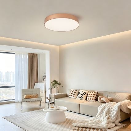 Brilagi - LED stmievateľné stropné svietidlo POOL LED/60W/230V 3000-6000K pr. 50 cm bronzové + diaľkové ovládanie
