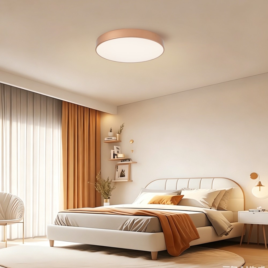 Brilagi - LED stmievateľné stropné svietidlo POOL LED/60W/230V 3000-6000K pr. 50 cm bronzové + diaľkové ovládanie