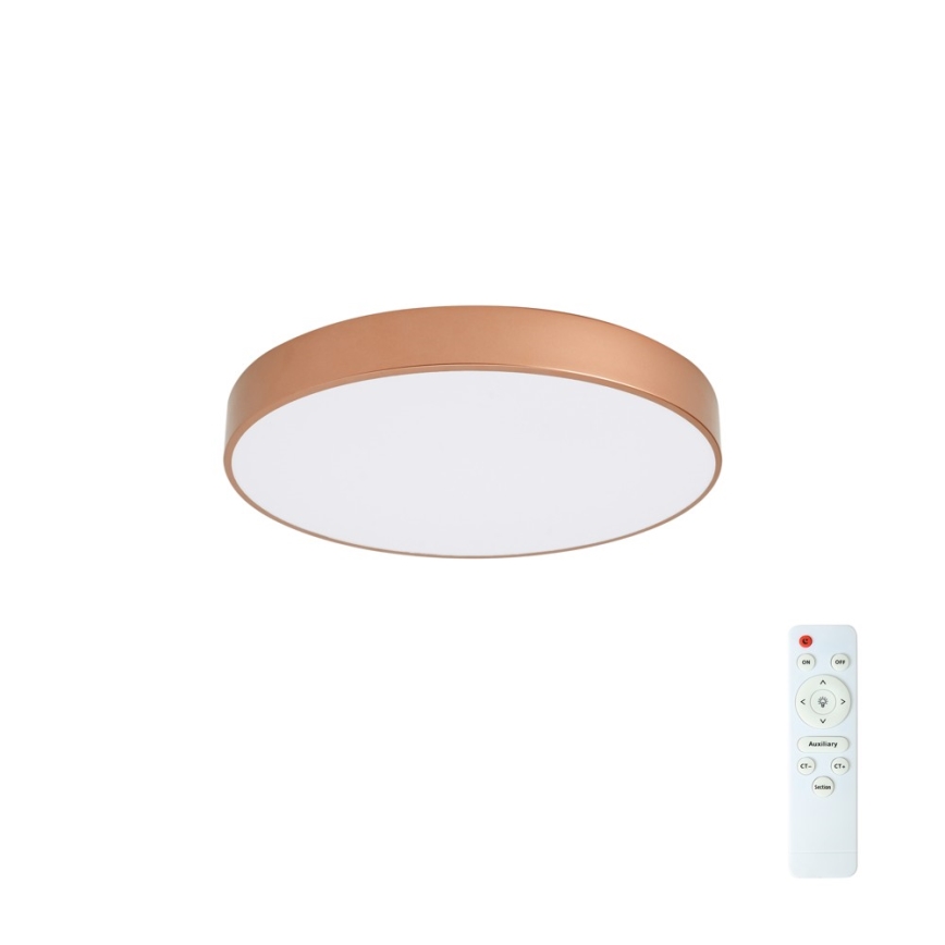 Brilagi - LED stmievateľné stropné svietidlo POOL LED/60W/230V 3000-6000K pr. 50 cm bronzové + diaľkové ovládanie