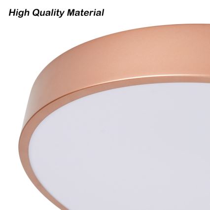 Brilagi - LED stmievateľné stropné svietidlo POOL LED/60W/230V 3000-6000K pr. 50 cm bronzové + diaľkové ovládanie