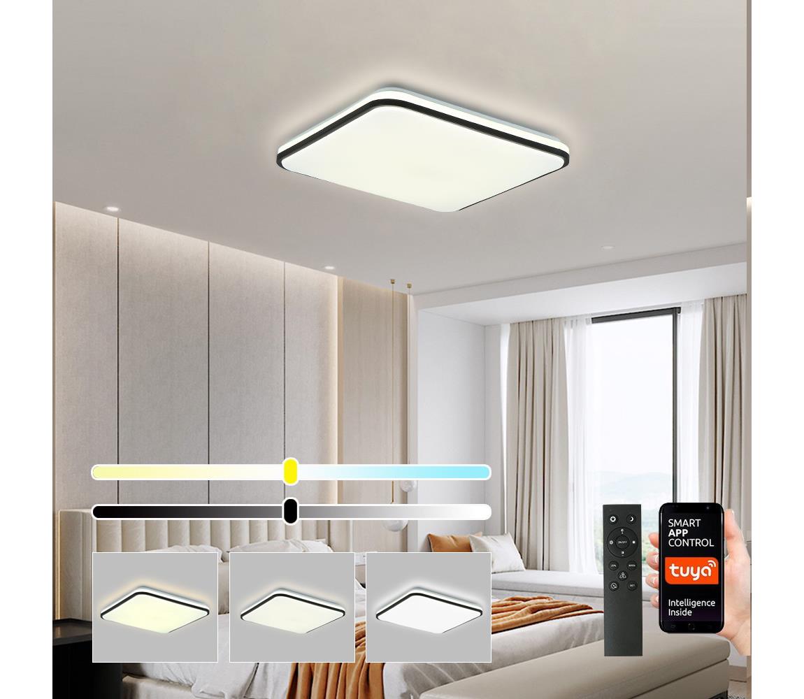 Brilagi - stmievateľné stropné svietidlo SMART LED/36W/230V 53x53 cm Wi-Fi Tuya + diaľkové ovládanie BRI641