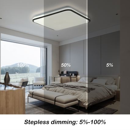 Brilagi - LED stmievateľné stropné svietidlo SMART LED/36W/230V 53x53 cm 3000-6000K Wi-Fi Tuya Beacon + diaľkové ovládanie