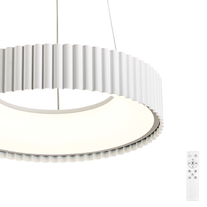 Brilagi - LED stmievateľný závesný luster na lanku FALCON MODERN LED/30W/230V 3000-6000K priemer 40 cm biela + diaľkové ovládanie