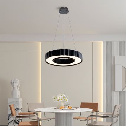 Brilagi - stmievateľný LED luster na lane LUMIX LED/48W/230V 3000-6000K čierny, priemer 50 cm + diaľkové ovládanie