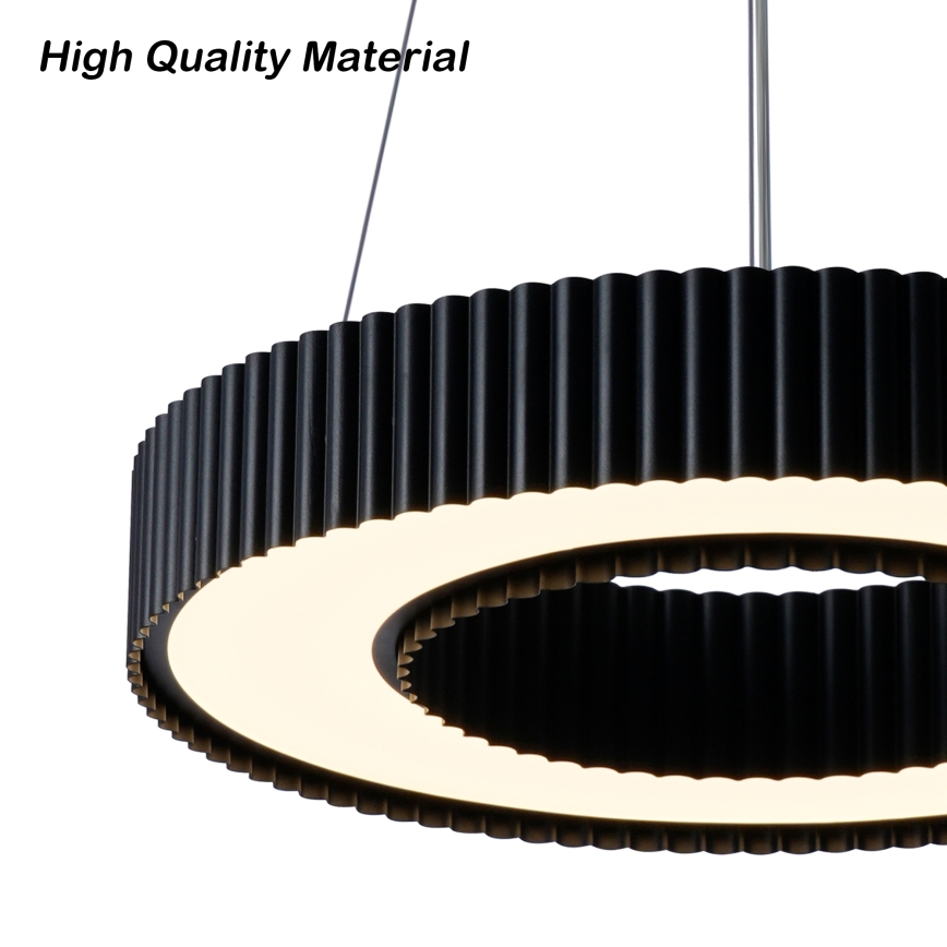 Brilagi - stmievateľný LED luster na lane LUMIX LED/48W/230V 3000-6000K čierny, priemer 50 cm + diaľkové ovládanie