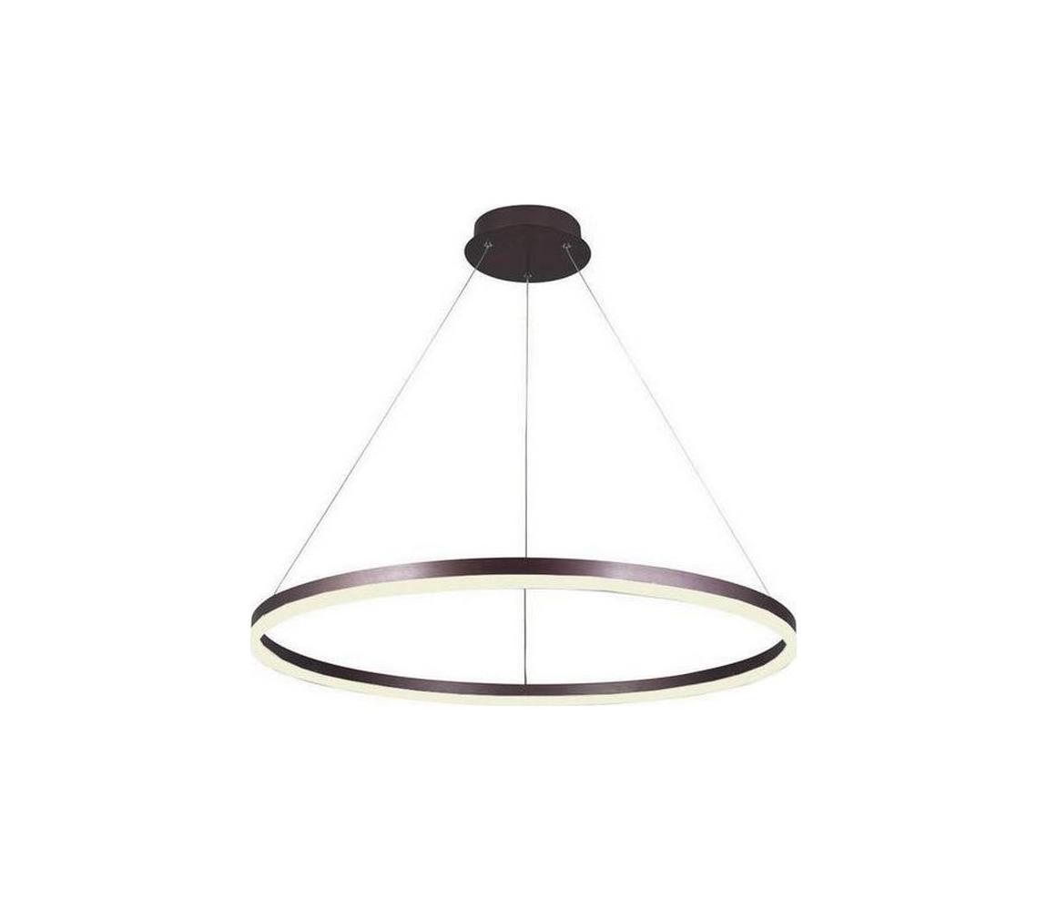 Brilagi - stmievateľný LED luster na lanku CIRCLE LED/55W/230V 3000-6500K hnedá + diaľkový ovládač BG-J4309/BR