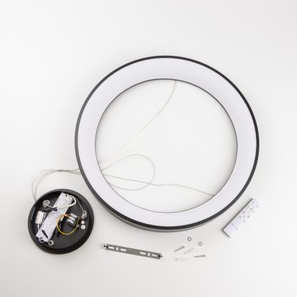 Brilagi - LED stmievateľný luster na lanku FALCON II LED/99W/230V 3000-6500K Ø 60 cm čierna + diaľkové ovládanie